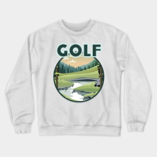 Golf retro Sports logo Crewneck Sweatshirt